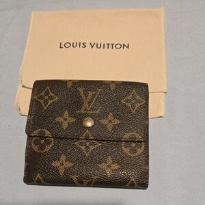 Louis Vuitton Monogram Portefeuille Elise Bifold UnisexWallet Preowned Excellent
